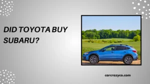 Did Toyota Buy Subaru