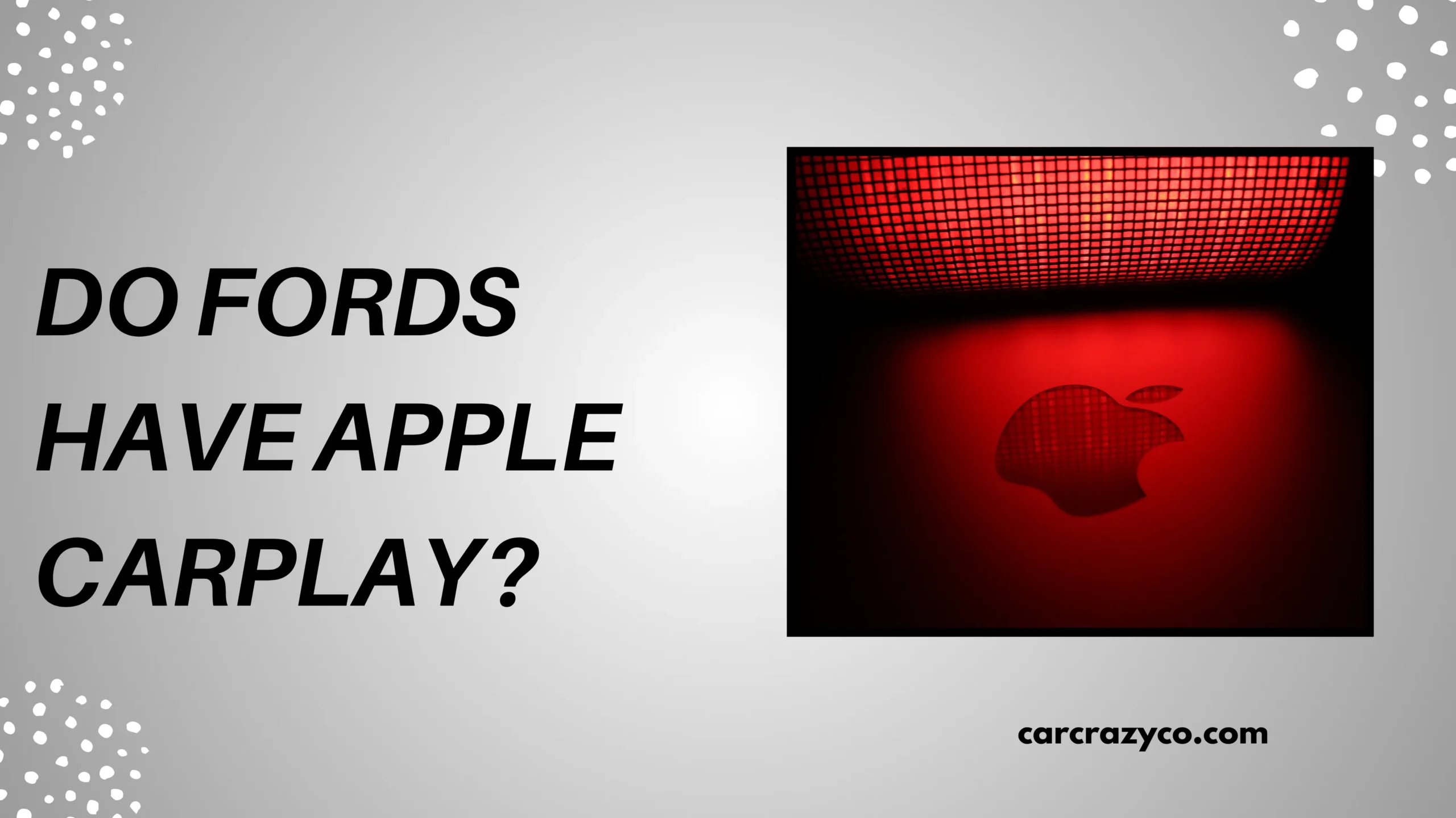 Do Fords Have Apple Carplay