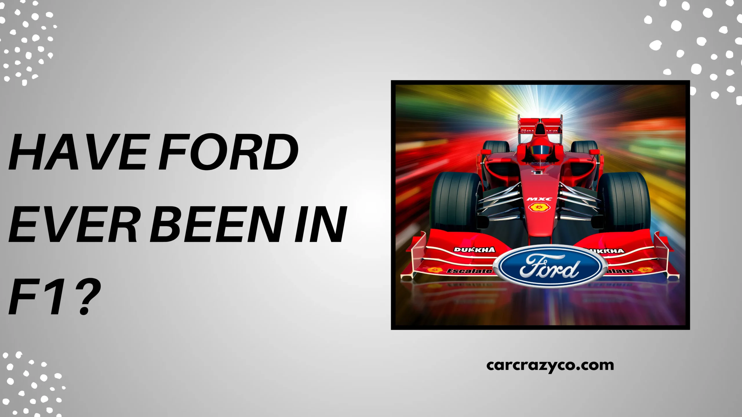 Have Ford Ever Been In F1