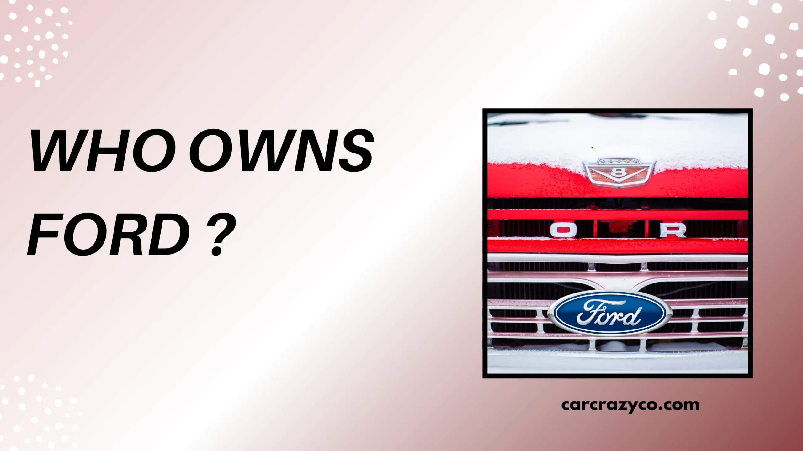 Who Owns Ford