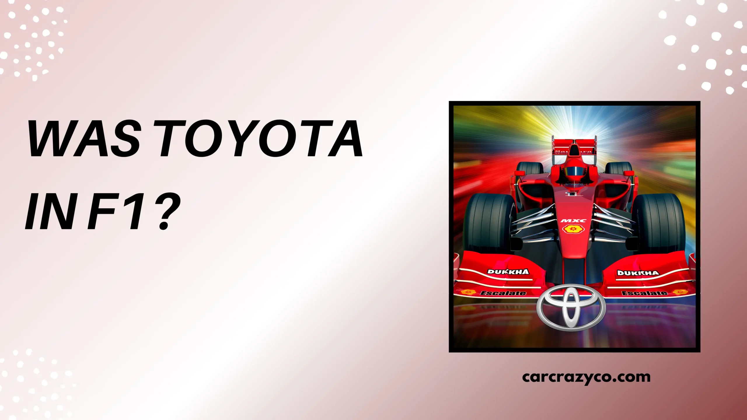 Was Toyota In F1