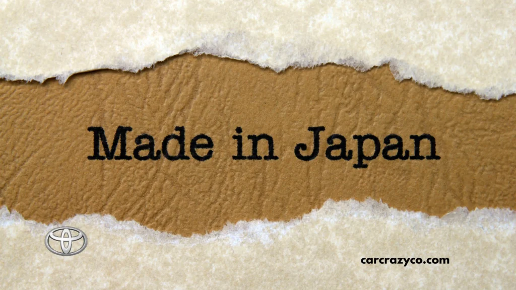 Was Toyota Made In Japan